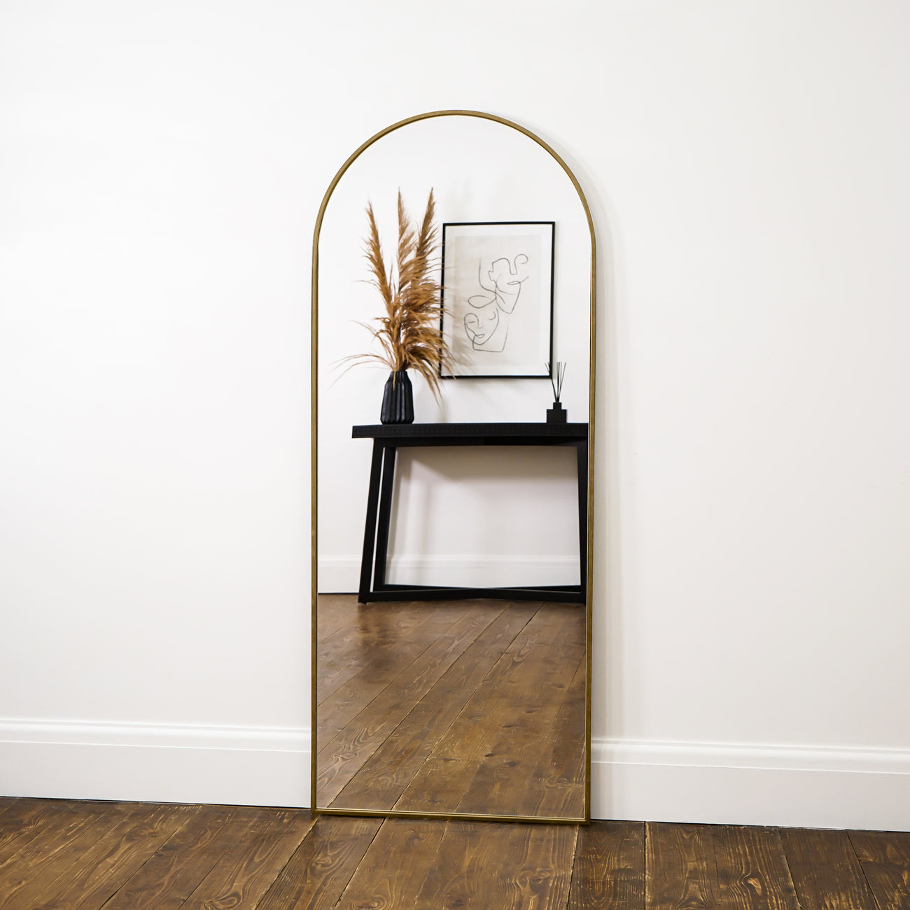 Miroir arche bois clair 50 x 170 cm EDME